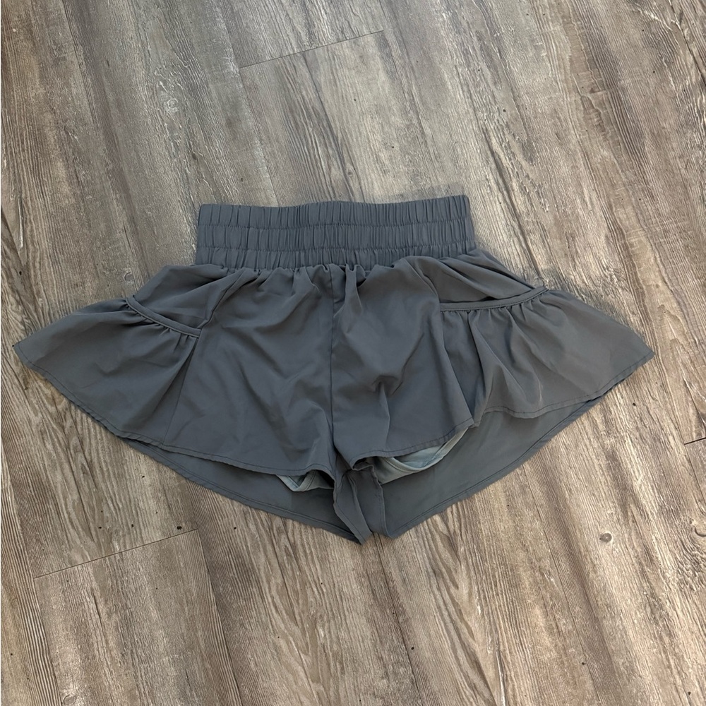 Amazon Women's Charcoal Ruffle Skorts